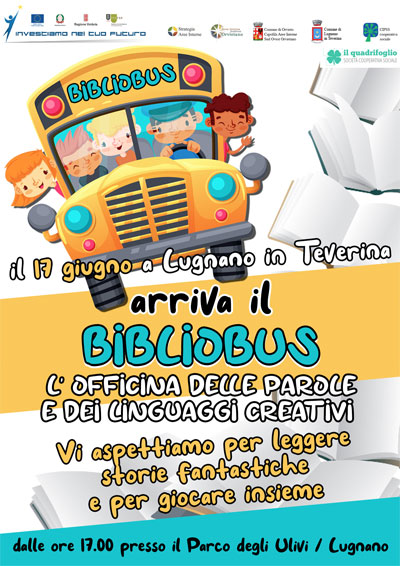 Il 17 giugno a Lugnano arriva IL BIBLIOBUS!