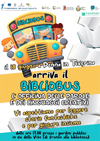 Il 18 giugno a Penna arriva IL BIBLIOBUS!