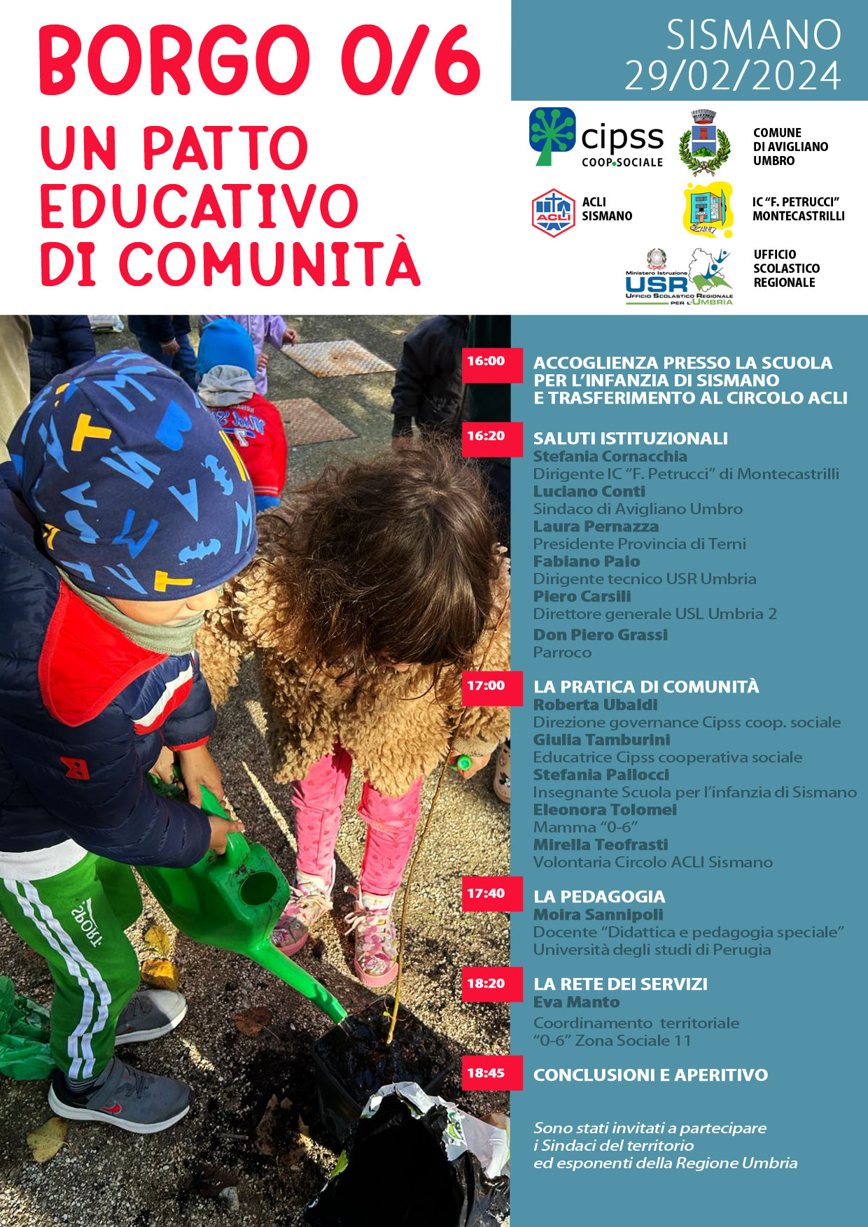 29/02/2024 “Borgo 0/6. Un patto educativo di Comunità”