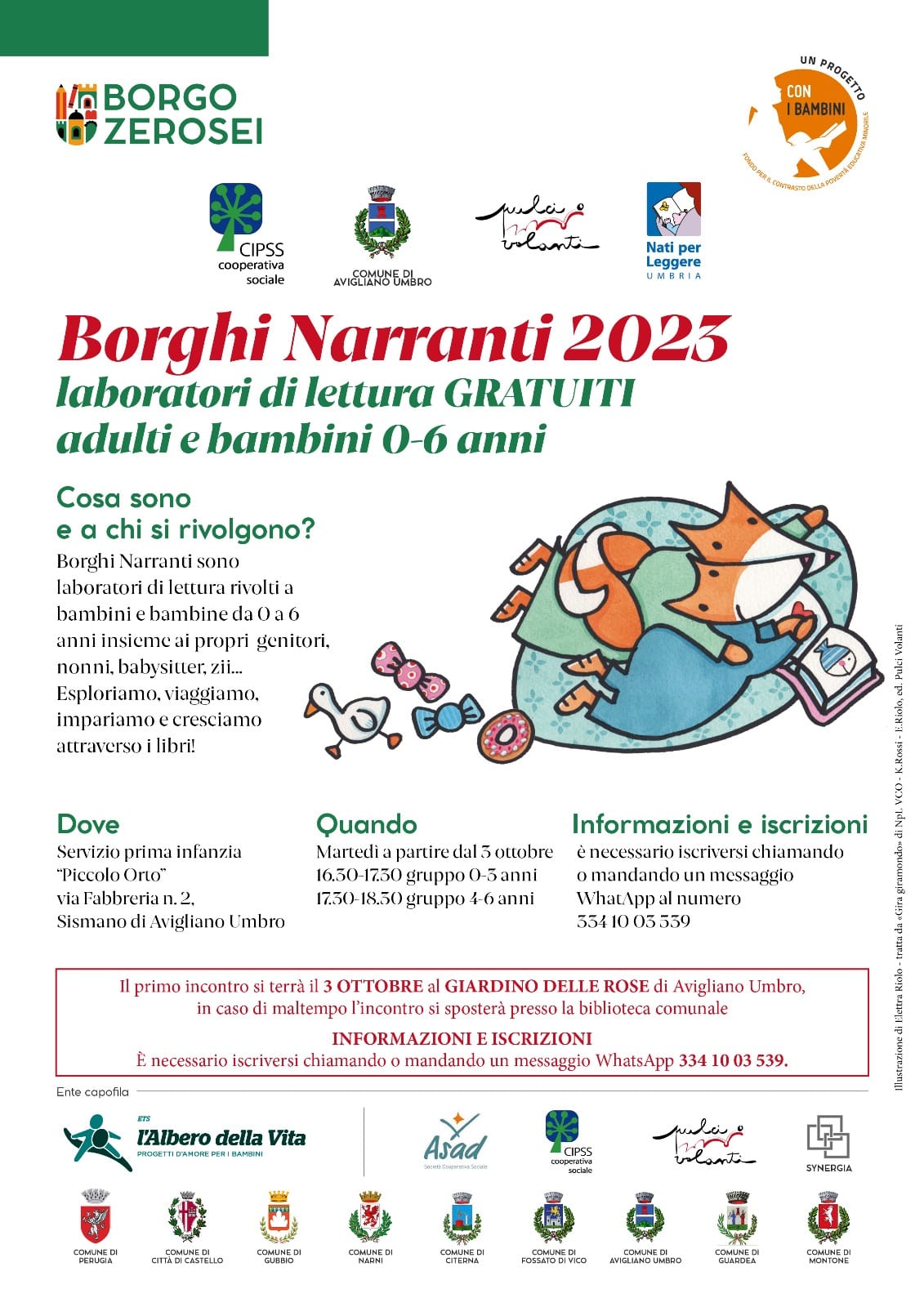 “Borghi Narranti 2023”: laboratori di lettura al Piccolo Orto di Sismano