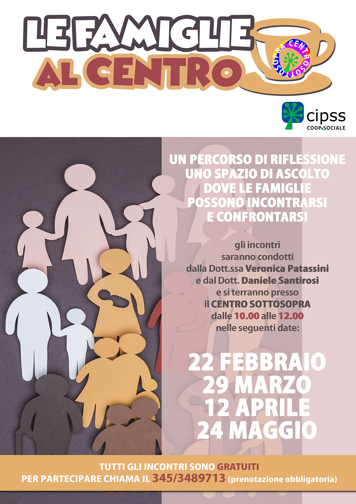 Incontri “LE FAMIGLIE AL CENTRO”  