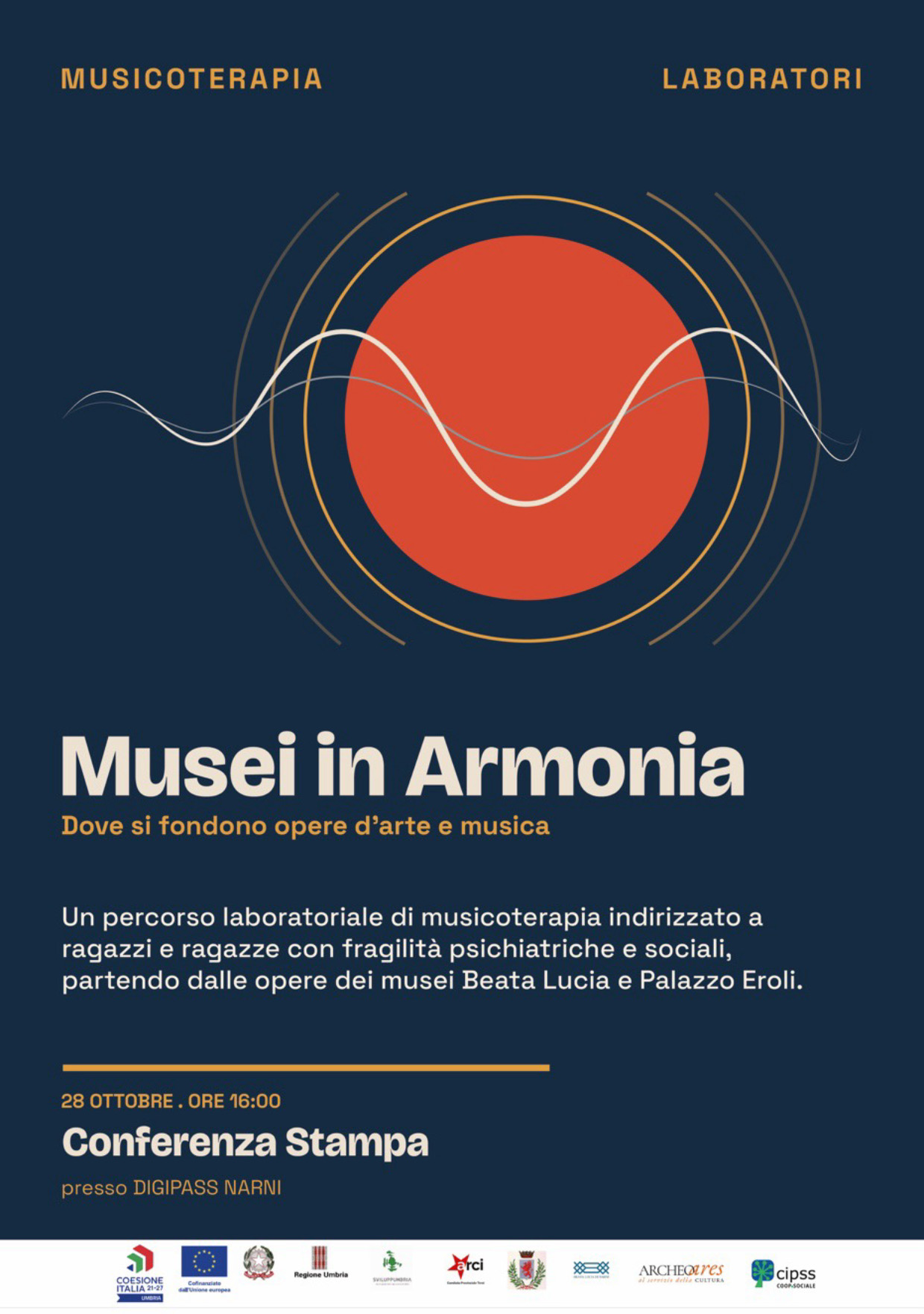 SAVE THE DATE: 28/10/2026 – conferenza di presentazione del Progetto “MUSEI IN ARMONIA”